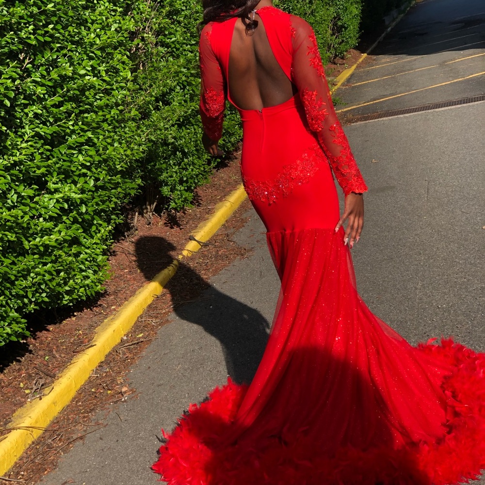 Red Prom Dress - Picture 2 of 5